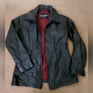 Ladies leather jacket by Wilson's size xs